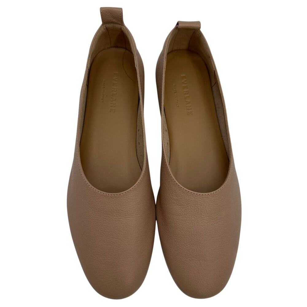 Everlane Italian Leather Ballet Flats The Day Glove Tan Sz 6 Neutral Comfort
